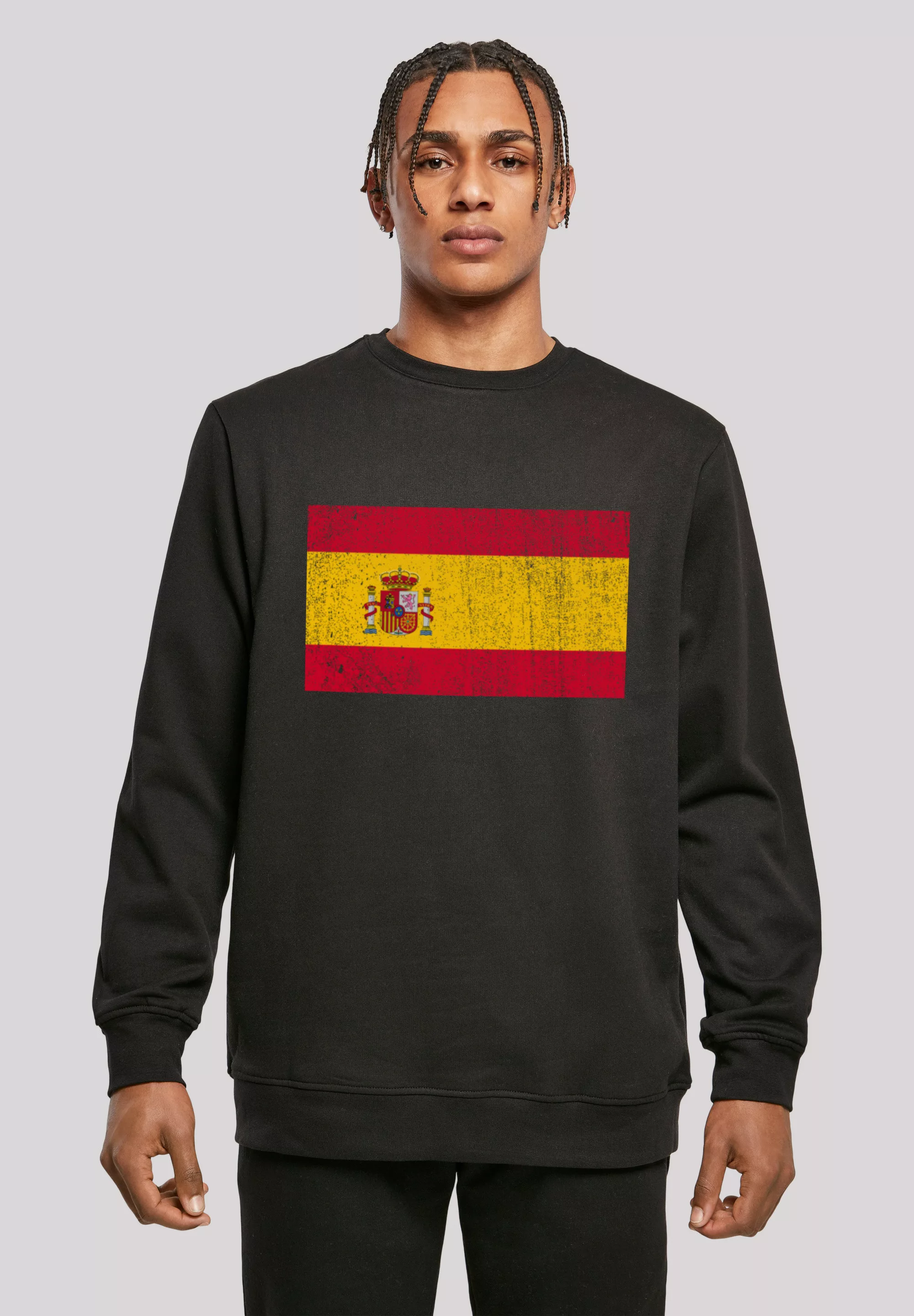 F4NT4STIC Kapuzenpullover "Spain Spanien Flagge distressed", Print günstig online kaufen