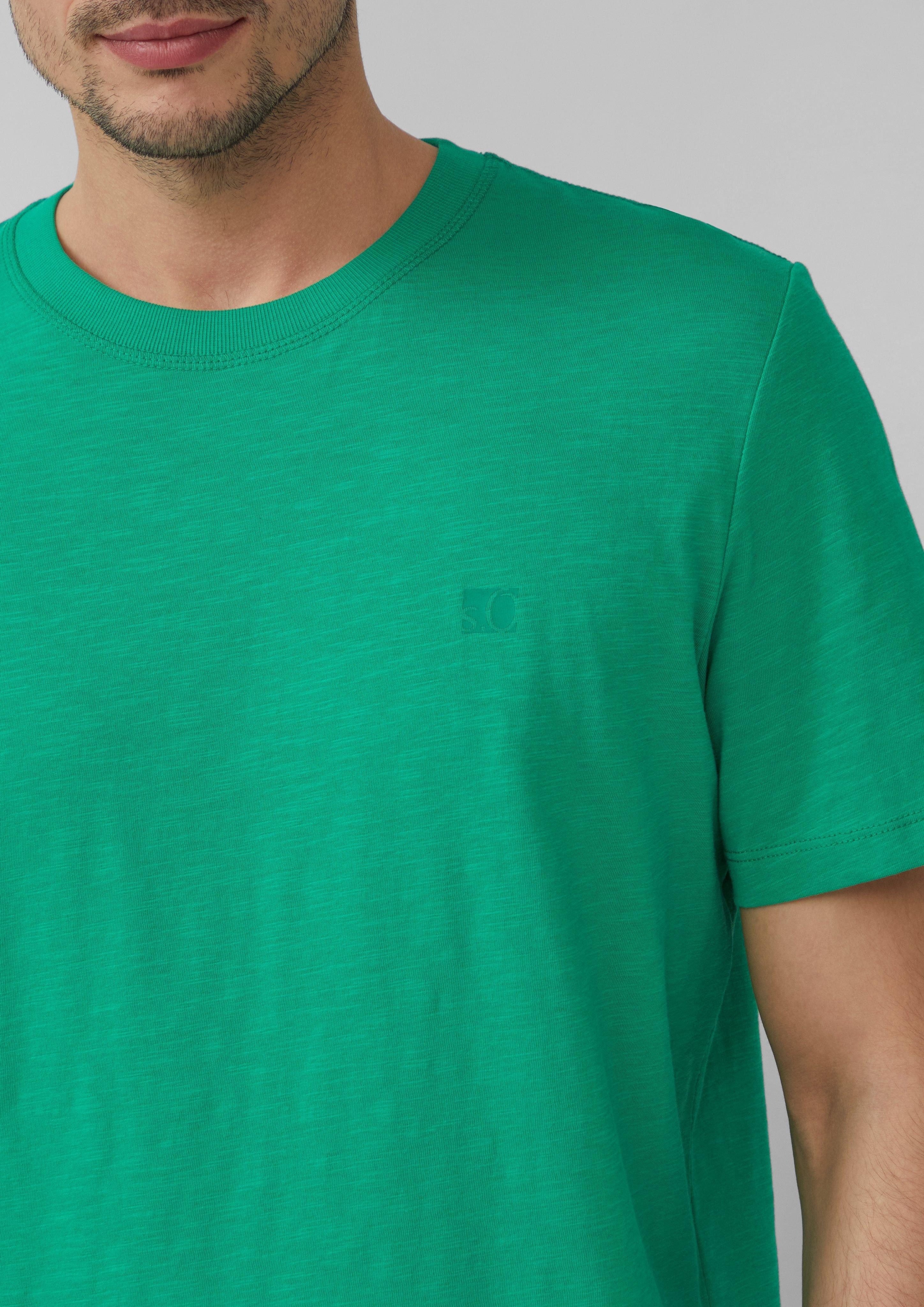 s.Oliver Kurzarmshirt Luftiges T-Shirt mit V-Ausschnitt günstig online kaufen