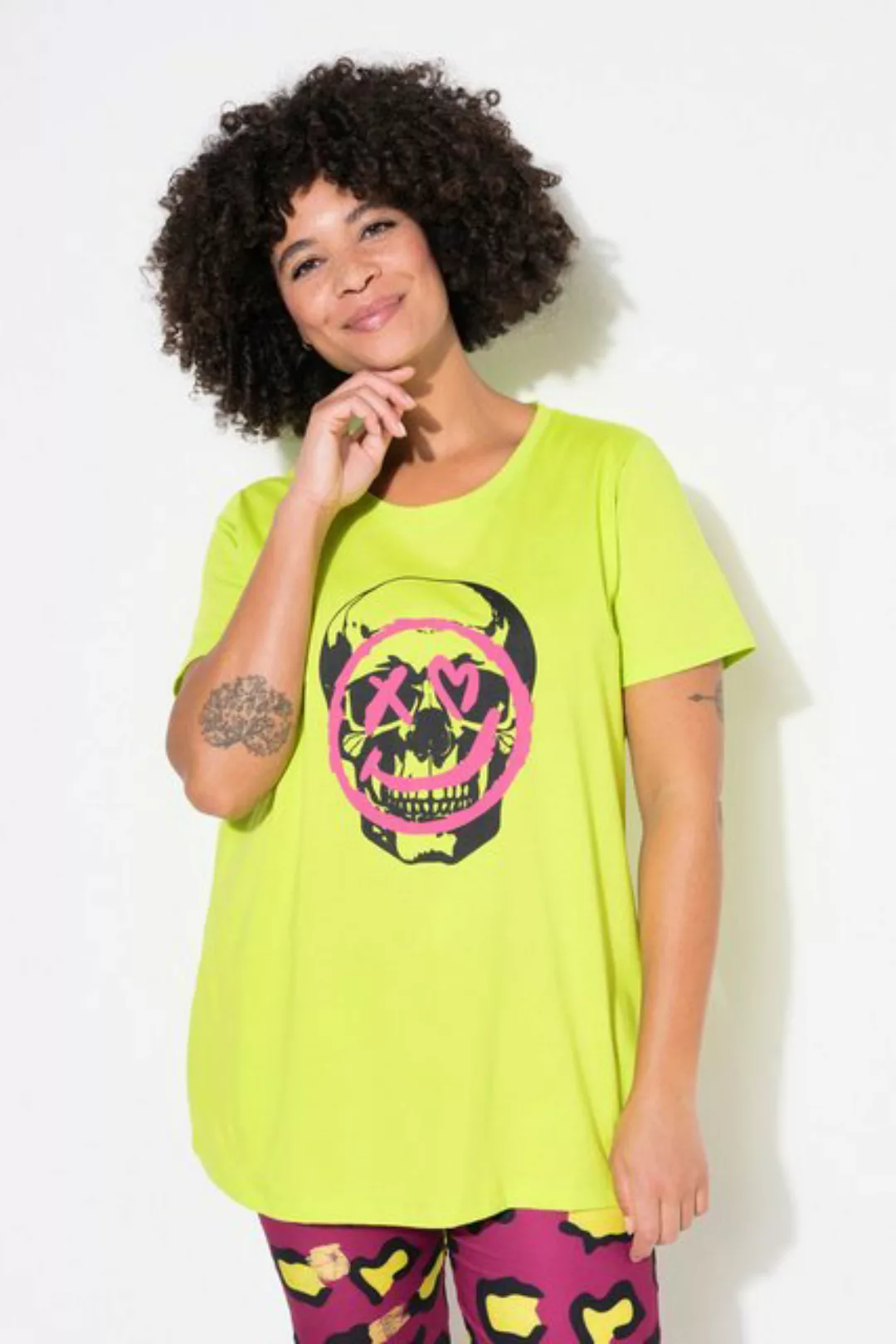 Angel of Style T-Shirt T-Shirt A-Linie Totenkopf/Smiley günstig online kaufen