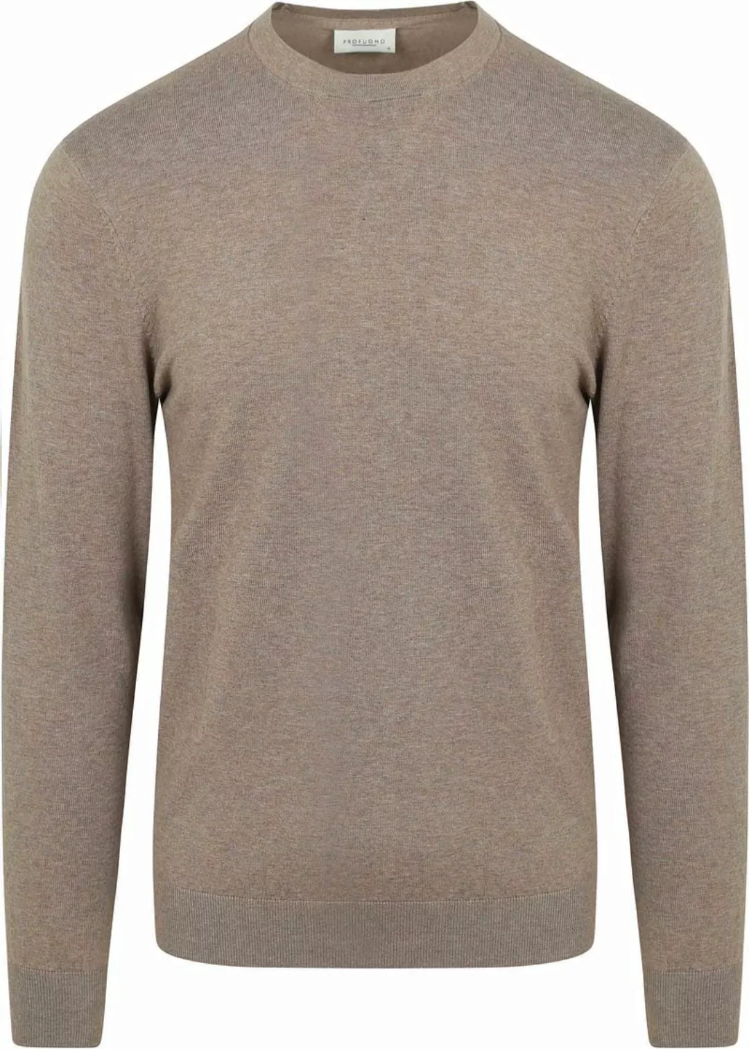 Profuomo Pullover Luxury Basic Taupe - Größe S günstig online kaufen