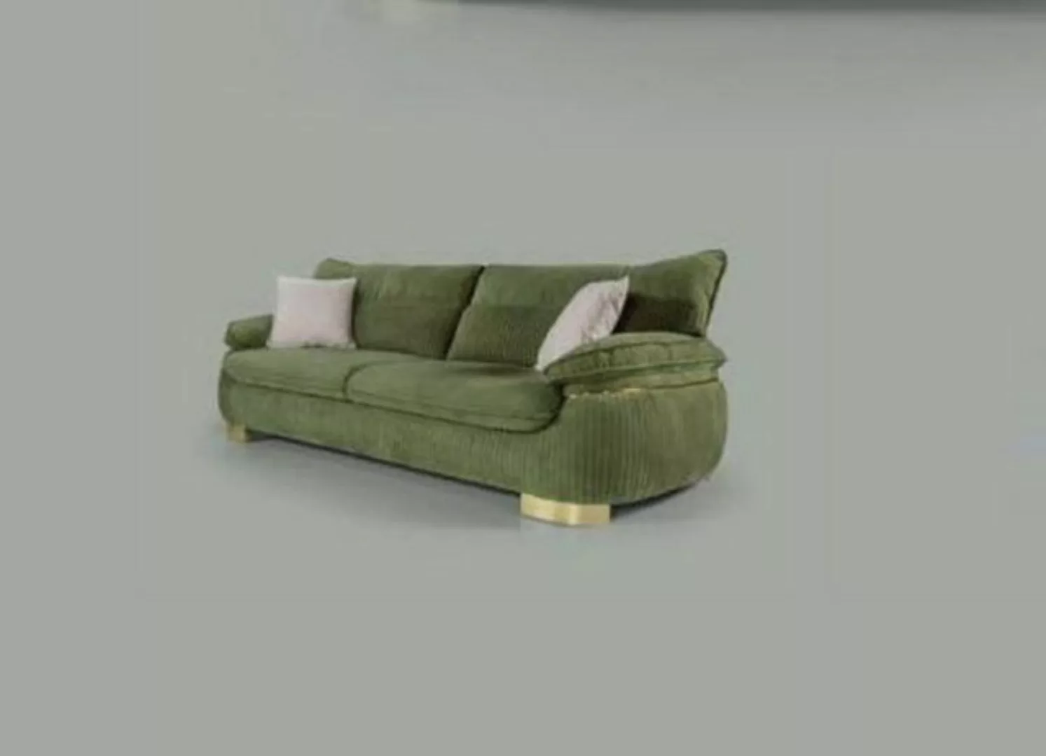 JVmoebel 3-Sitzer Polster Designer Möbel Dreisitzer Sofa 3 Sitz Grün Luxus günstig online kaufen