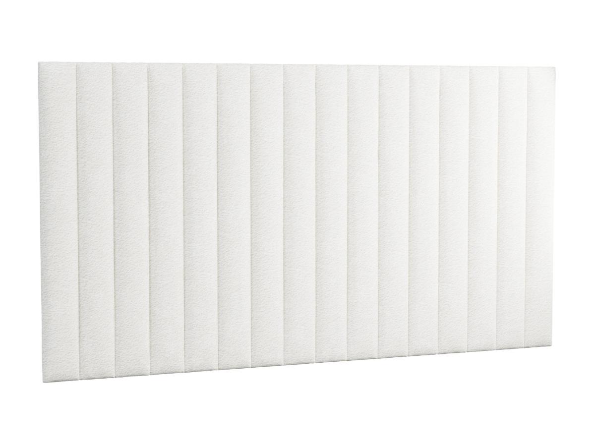 Wandpaneel Bettkopfteil - Bouclé-Stoff - 220 cm - Weiß - GONDA von Pascal M günstig online kaufen