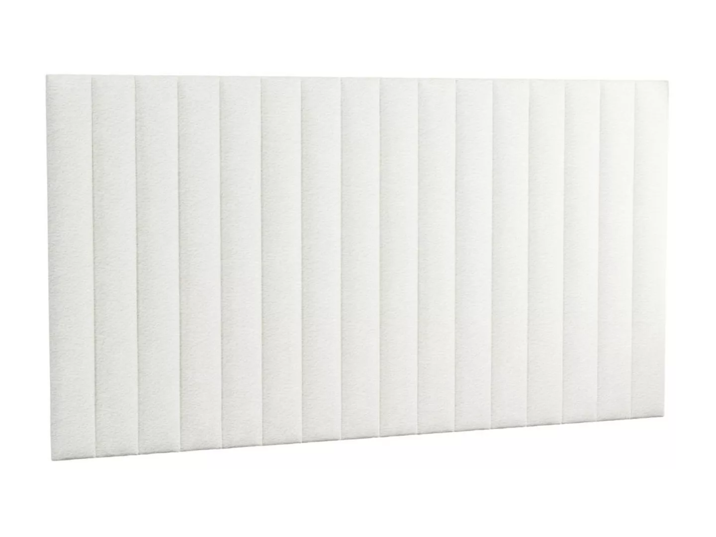 Wandpaneel Bettkopfteil - Bouclé-Stoff - 220 cm - Weiß - GONDA von Pascal M günstig online kaufen