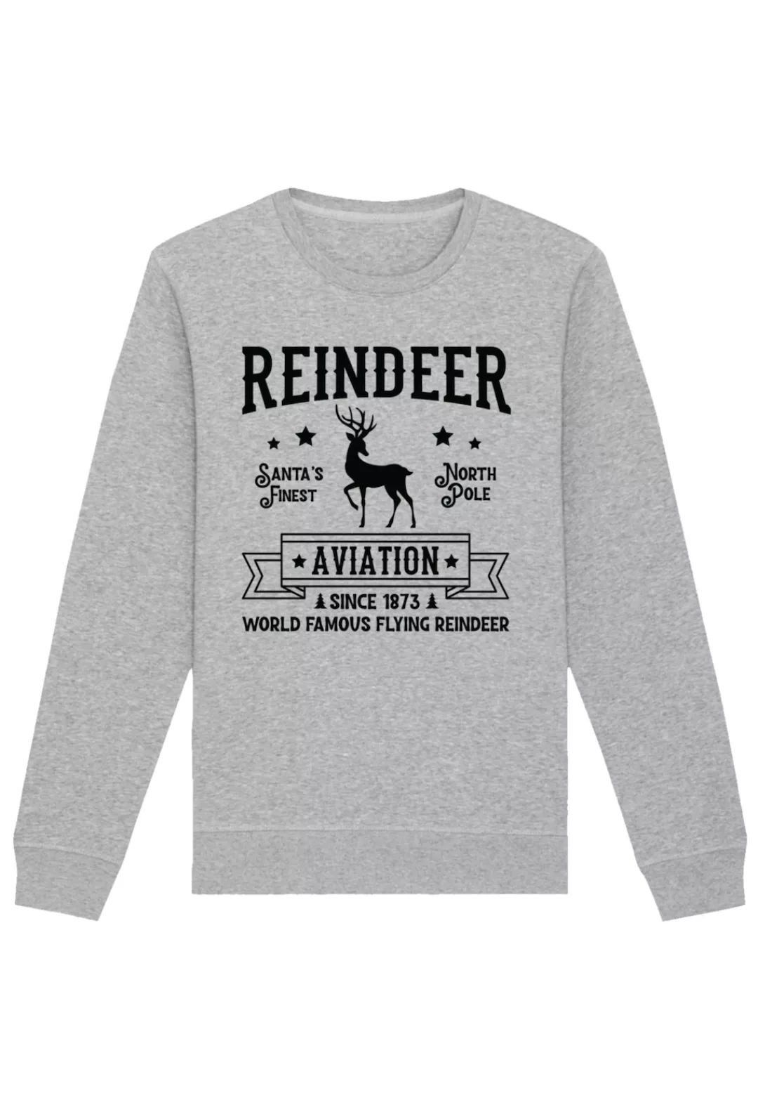 F4NT4STIC Sweatshirt "Weihnachten Reindeer Aviation Retro Sign", Premium Qu günstig online kaufen