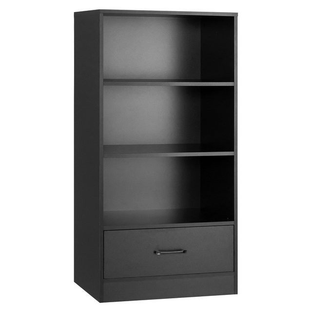 COSTWAY Bücherregal, Standregal mit großer Schubladen & 3 Fächern 60x38x120 günstig online kaufen