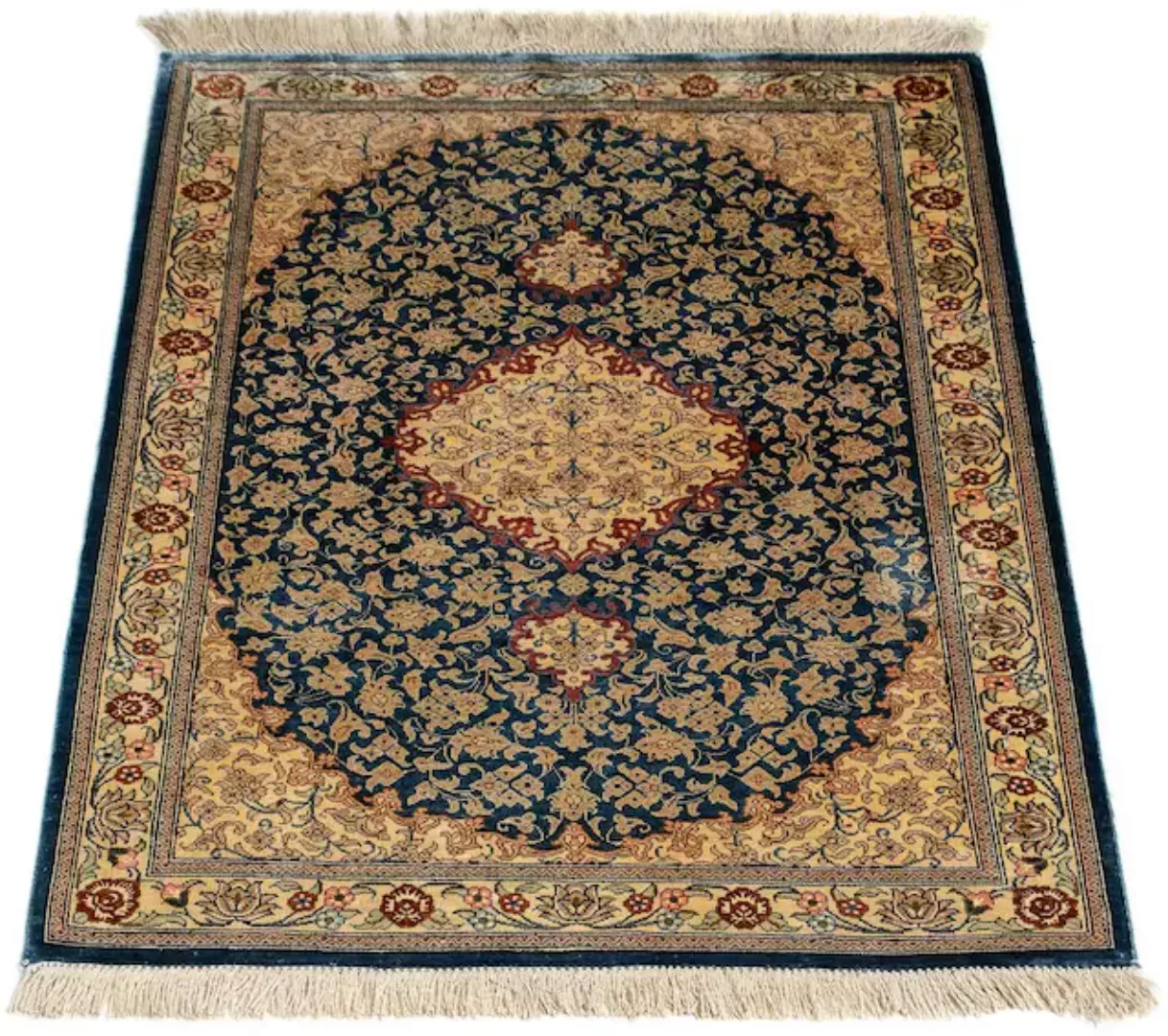 morgenland Orientteppich »Perser - Ghom - 83 x 58 cm - dunkelblau«, rechtec günstig online kaufen