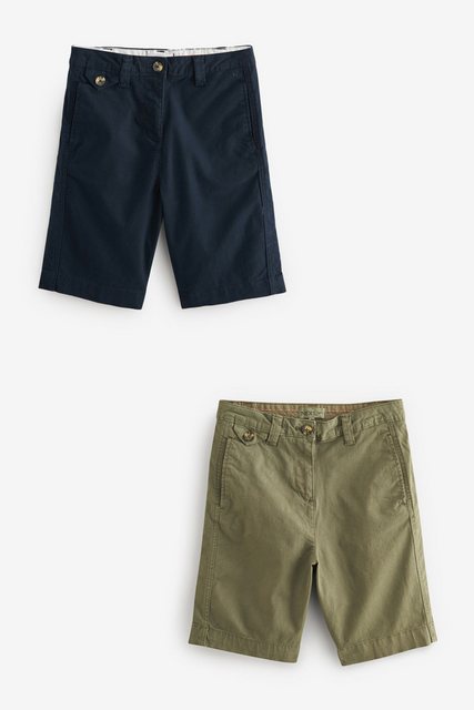 Next Chinoshorts Knielange Chinoshorts im 2er-Pack (2-tlg) günstig online kaufen