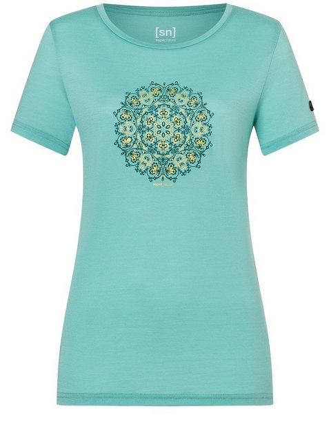 SUPER.NATURAL Print-Shirt Merino T-Shirt W ORNAMENT TEE lässiger Merino-Mat günstig online kaufen