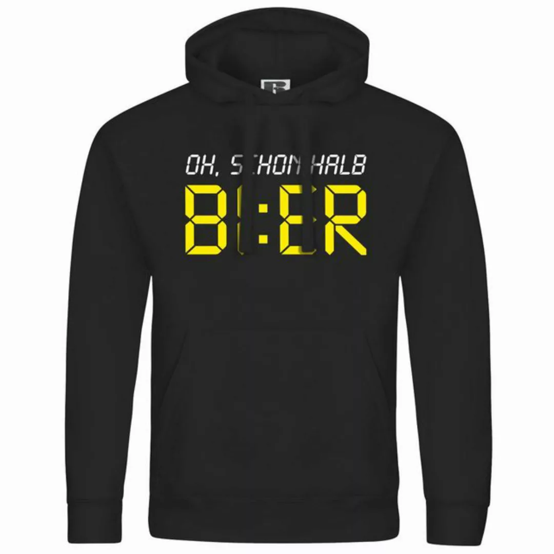 deinshirt Kapuzenpullover Herren Kapuzenpullover Oh schon halb Bier Mit Pri günstig online kaufen