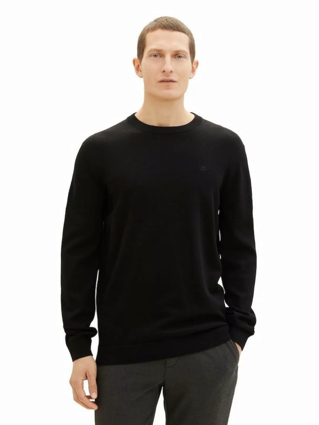 TOM TAILOR Sweatshirt Basic V-Neck Knit (1-tlg) günstig online kaufen