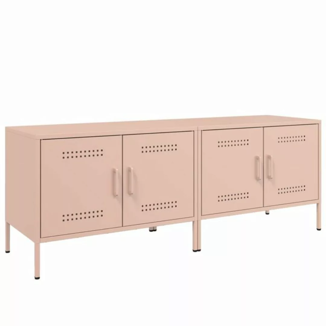 vidaXL TV-Schrank TV-Schränke 2 Stk. Rosa 68x39x50,5 cm Stahl günstig online kaufen