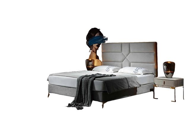 JVmoebel Bett Luxus Design Betten Ehe 180x200cm Schlaf Zimmer Metall, Made günstig online kaufen