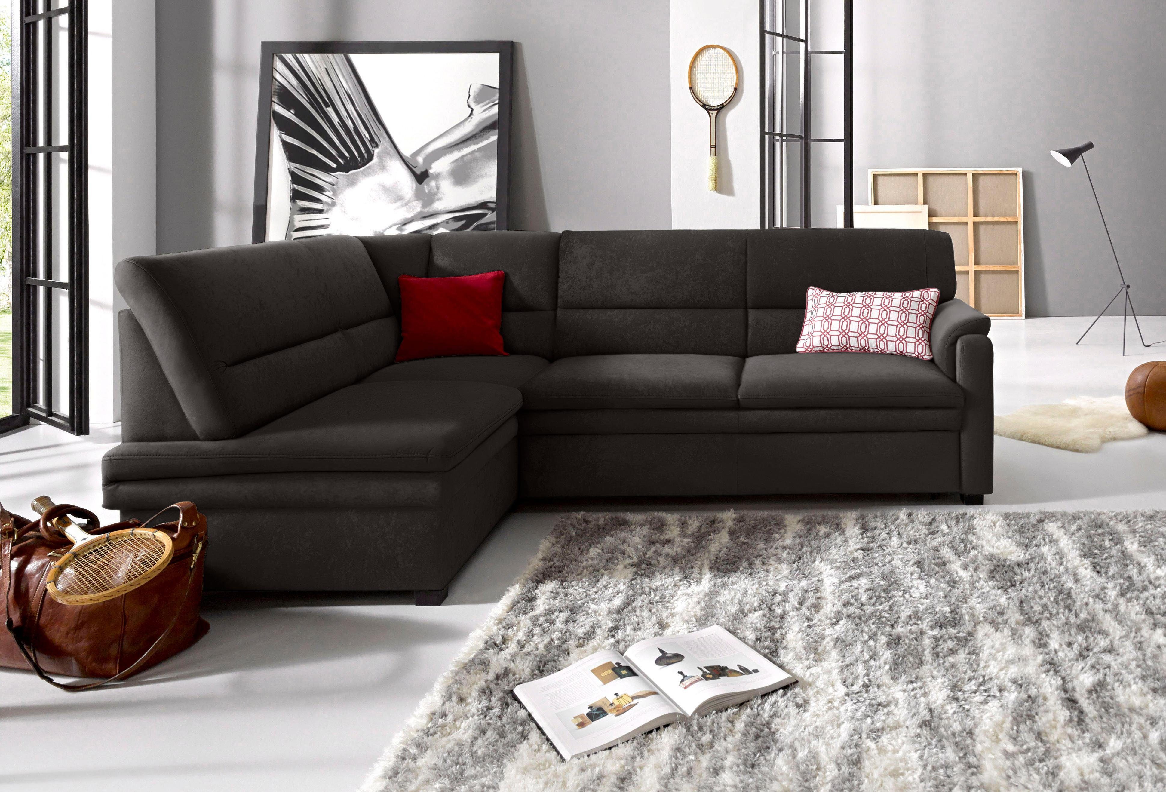 sit&more Ecksofa Pisa L-Form, mit Federkern, günstig online kaufen