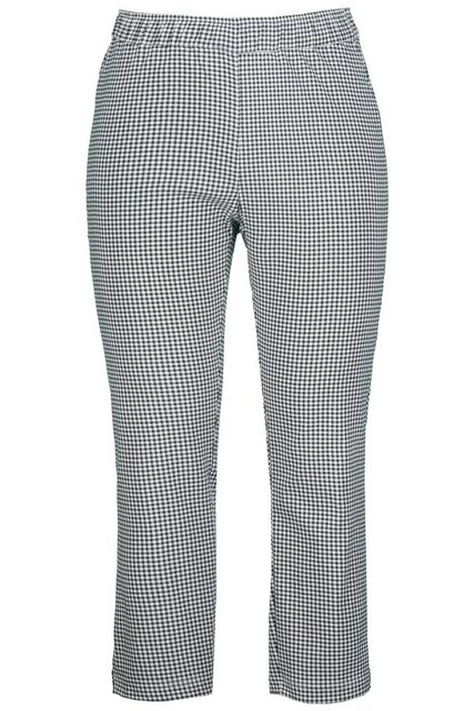 Ulla Popken Stoffhose 7/8-Bengalinhose Sienna Vichykaro hochelastisch günstig online kaufen