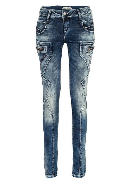 Cipo & Baxx Bequeme Jeans, mit niedriger Taille in Straight Fit günstig online kaufen