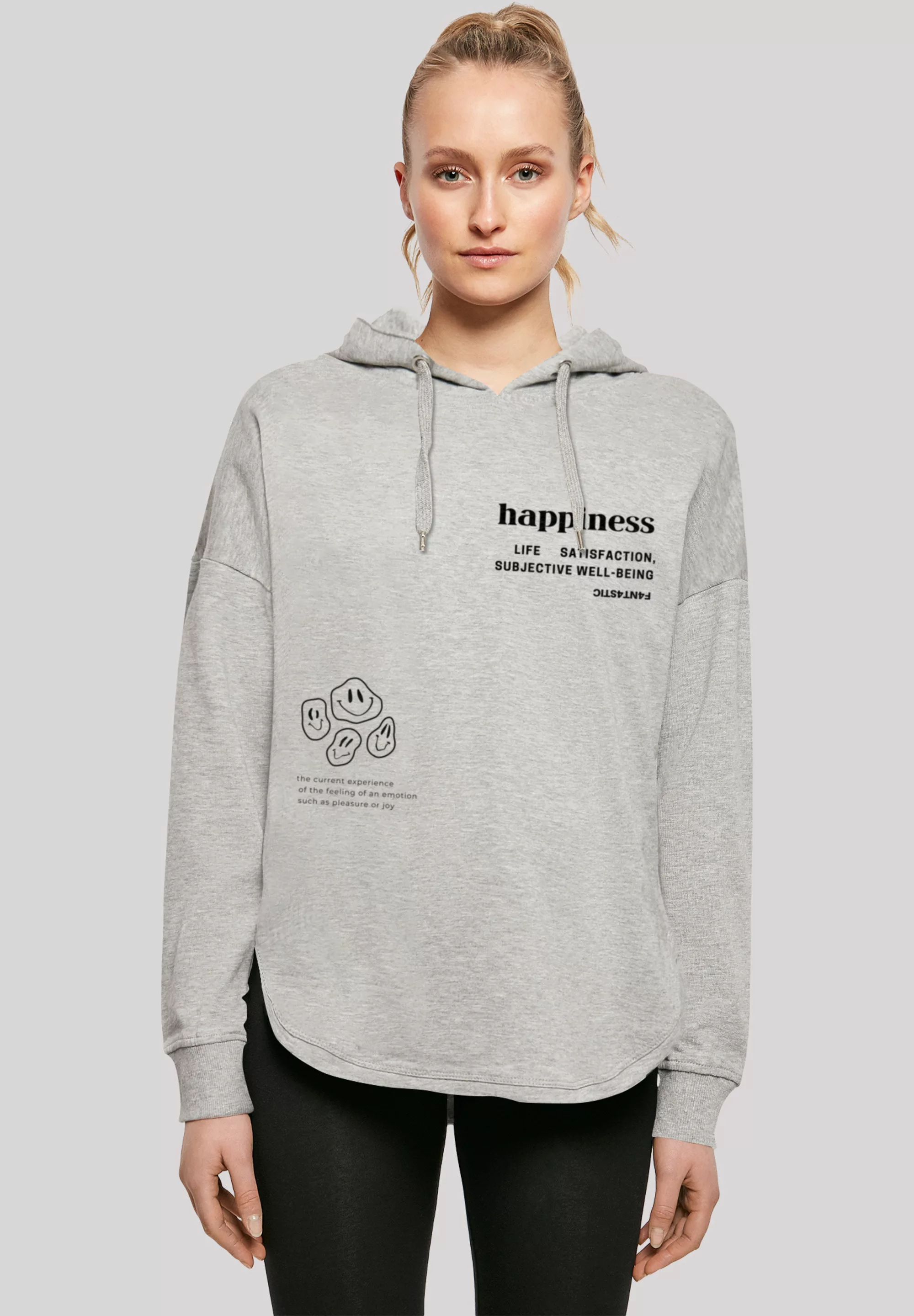 F4NT4STIC Kapuzenpullover "happiness OVERSIZE HOODIE", Print günstig online kaufen