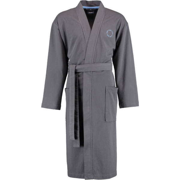 JOOP Herren Bademantel Kimono Pique 1655 - Farbe: anthrazit - 71 - M günstig online kaufen