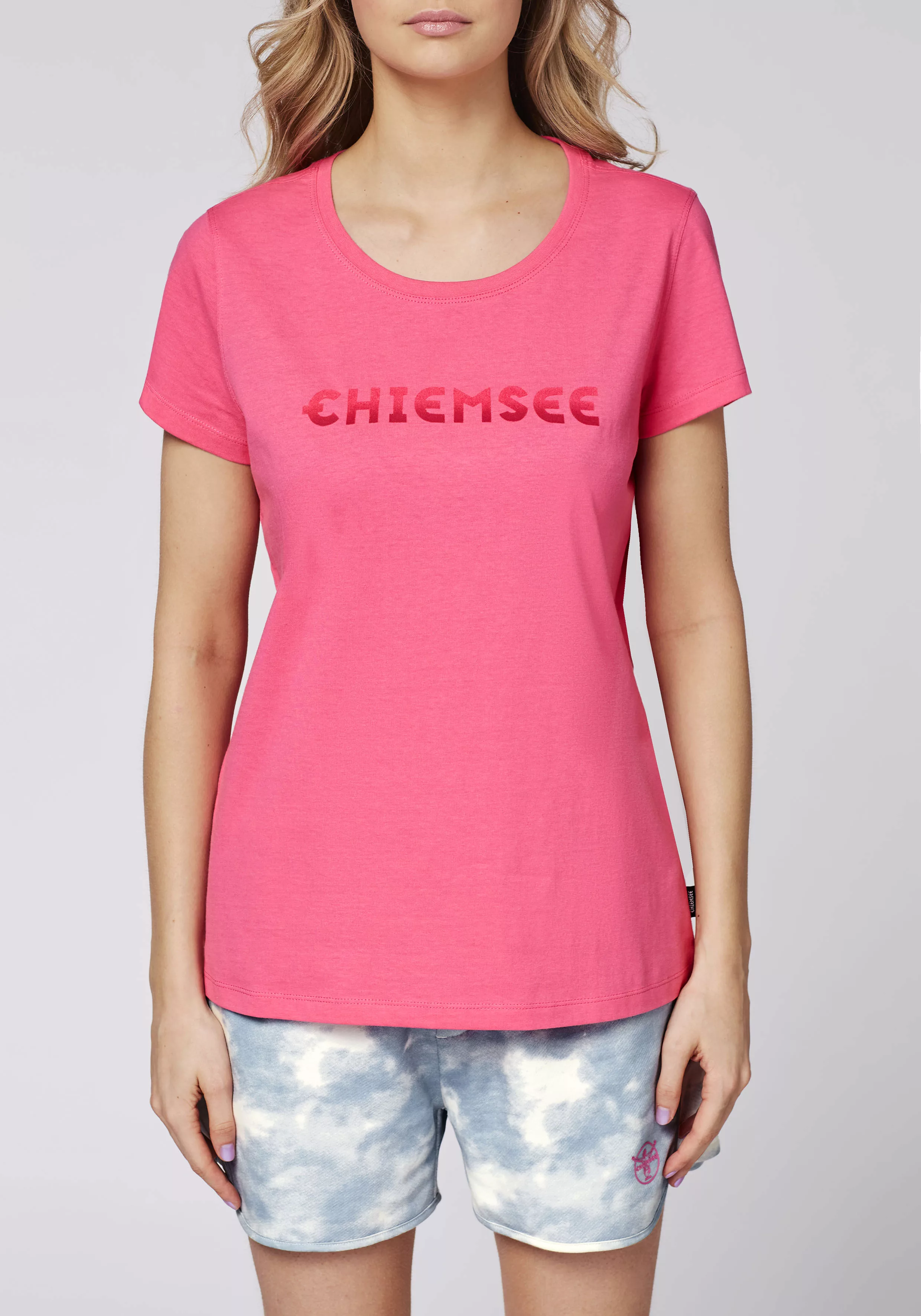 Chiemsee Print-Shirt T-Shirt mit Logo in Farbverlauf-Optik 1 günstig online kaufen