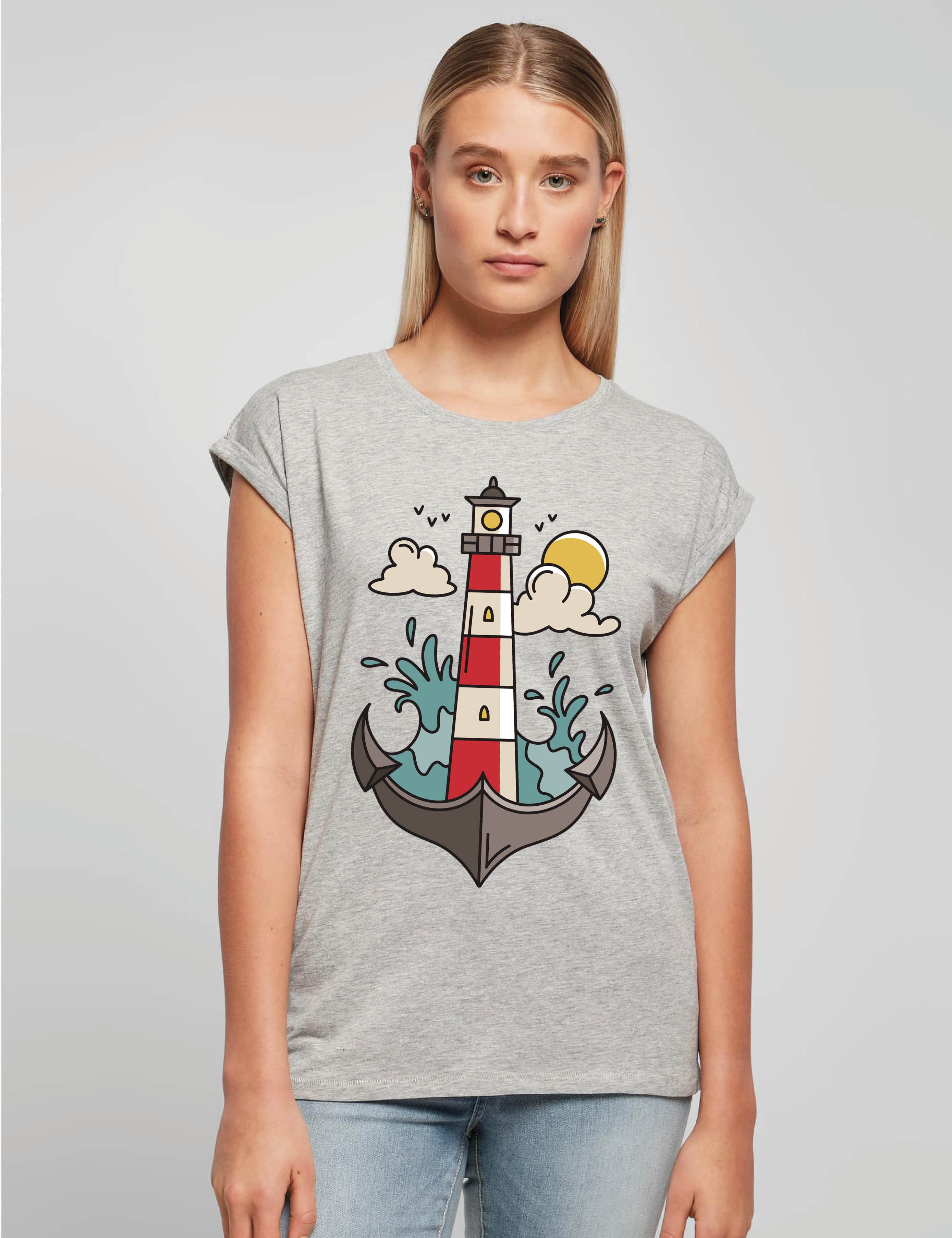 Youth Designz Print-Shirt "Anker Leuchtturm" Damen günstig online kaufen