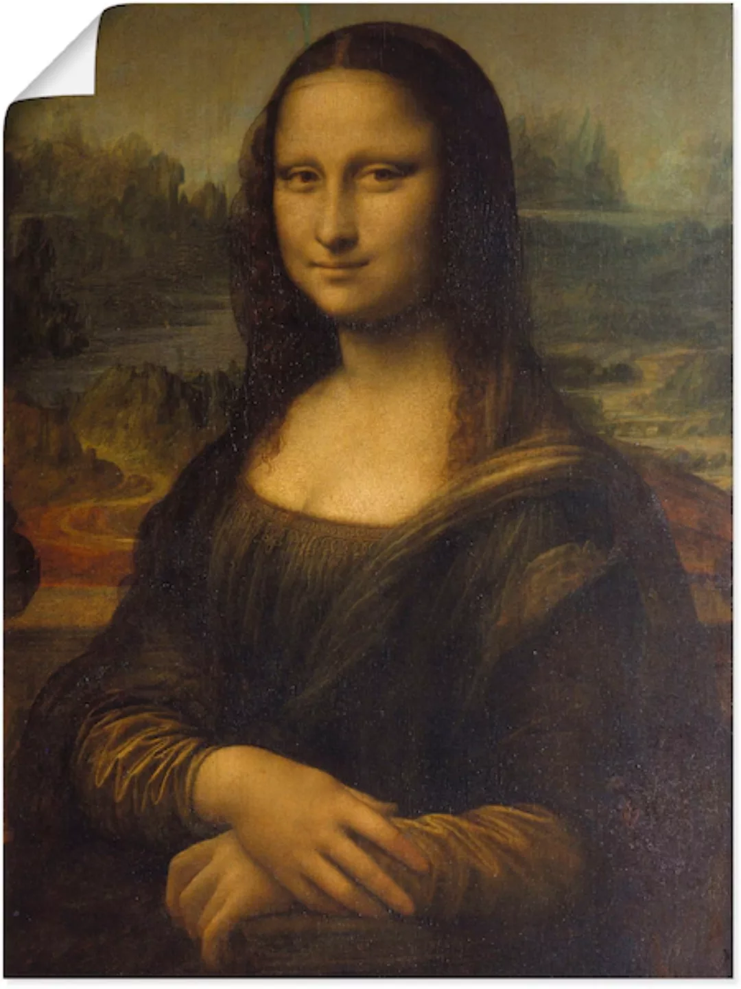 Artland Wandbild "Mona Lisa. Um 1503", Porträts, (1 St.), als Leinwandbild, günstig online kaufen