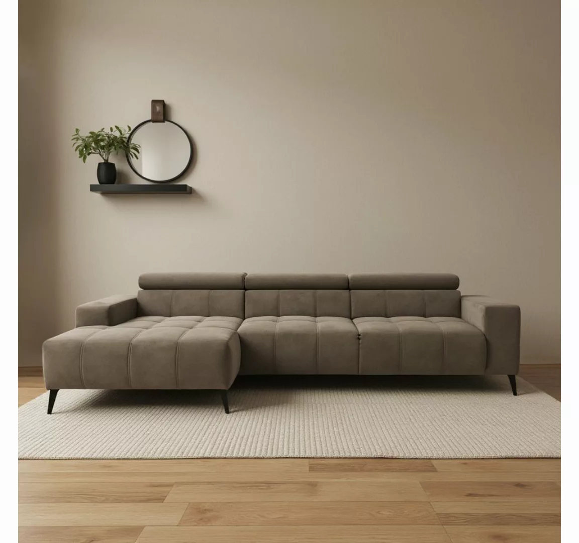 DOMO collection Ecksofa "Trento L-Form, mit Kufenfuß oder Einzelfuß", wahlw günstig online kaufen