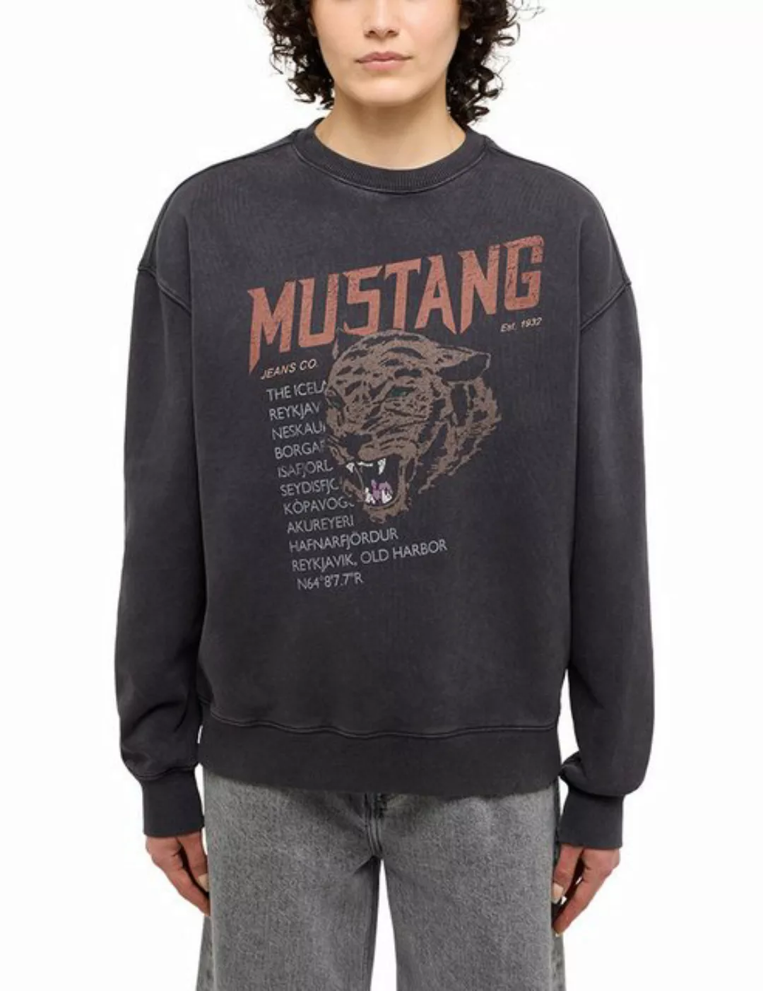 MUSTANG Sweatshirt Style Salida mit Frontprint günstig online kaufen