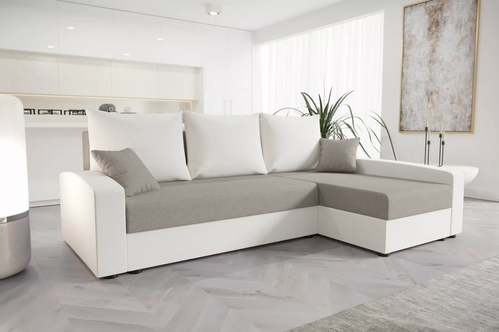 ALTDECOR Ecksofa CHIEV, Couch mit Schlaffunktion, Wohnzimmer - Wohnlandscha günstig online kaufen