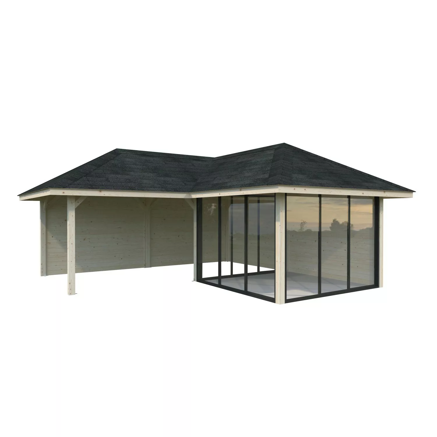 Palmako Pavillon Bianca Set212 Slide Transparent 588 cm x 588 cm FSC® günstig online kaufen