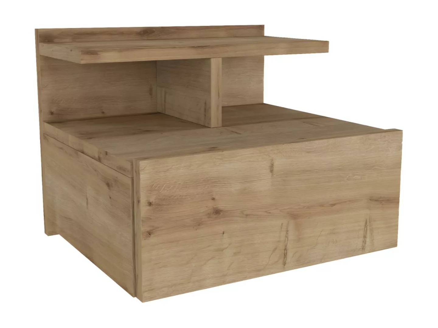 Nachttisch hängend - 1 Schublade - Holzfarben - AZELNO günstig online kaufen