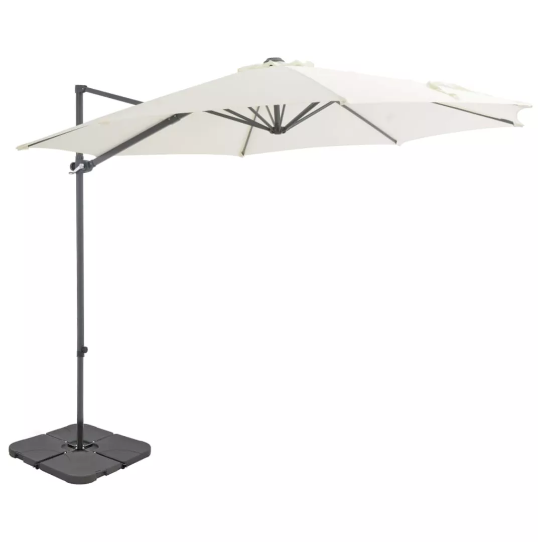 Sonnenschirm Mit Schirmständer Sand günstig online kaufen