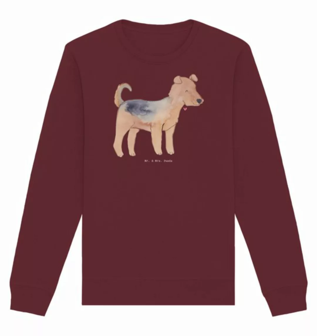 Mr. & Mrs. Panda Longpullover Größe L Airedale Terrier Moment - Burgundy - günstig online kaufen