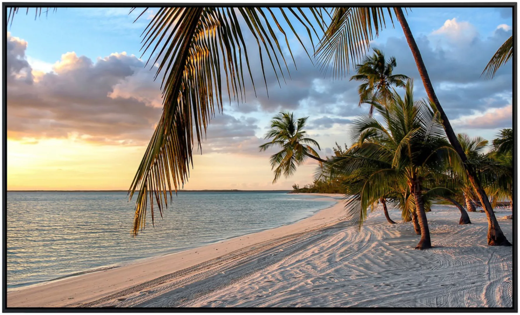 Papermoon Infrarotheizung »Strand mit Palmen«, sehr angenehme Strahlungswär günstig online kaufen