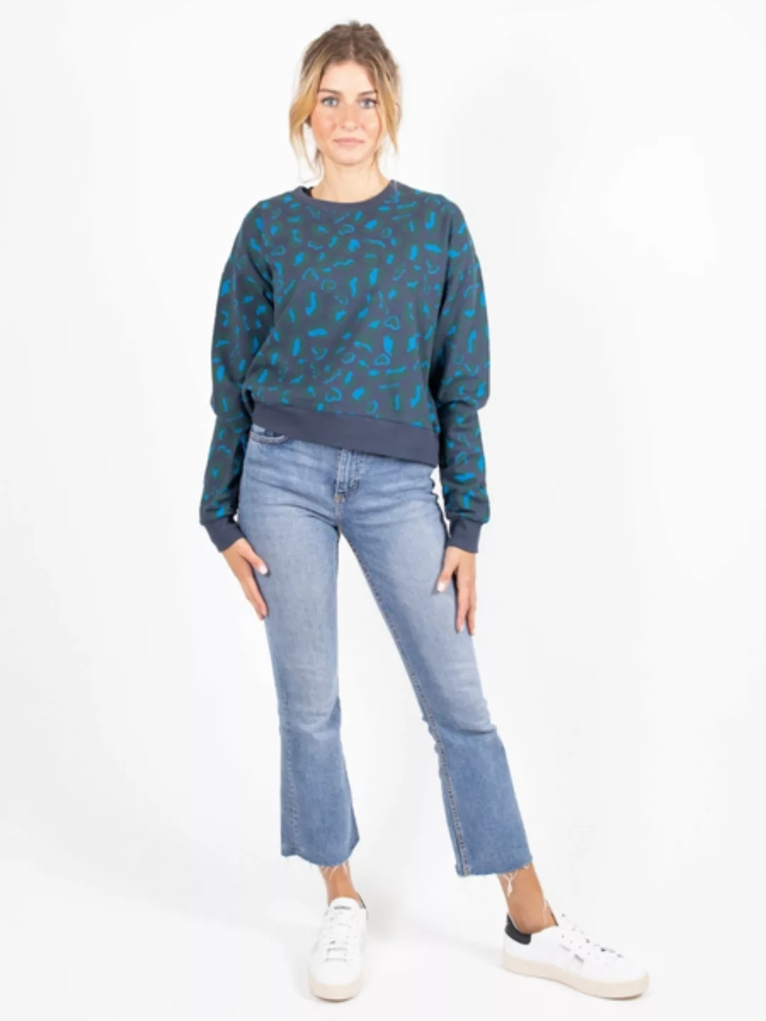 Damen Mini Sweater Aus Bio-baumwolle | Animalier günstig online kaufen