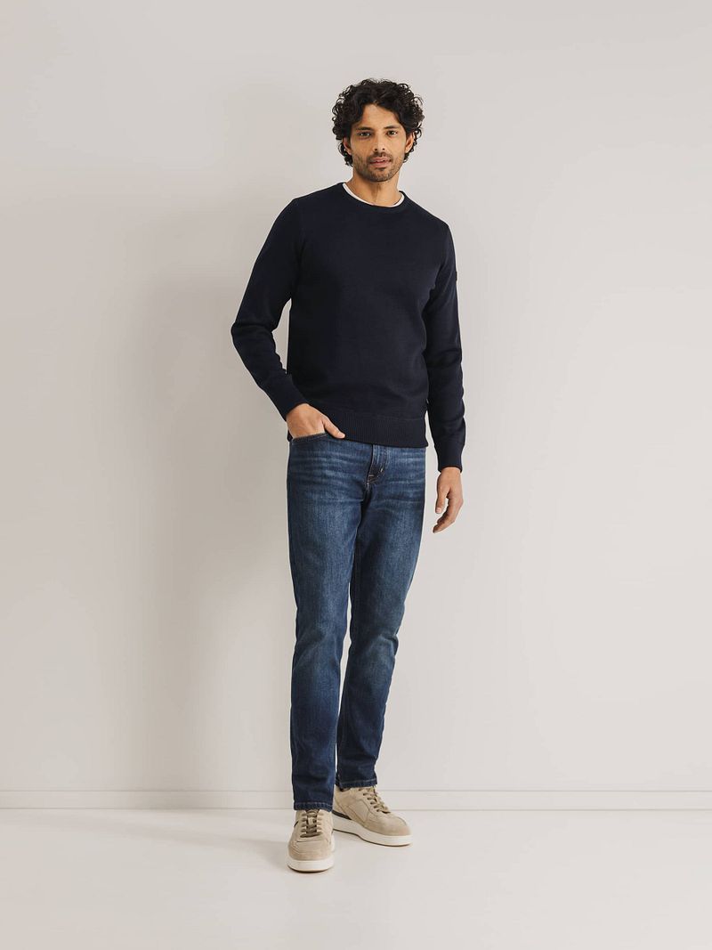 State Of Art Pullover Wool Blend Navy - Größe M günstig online kaufen