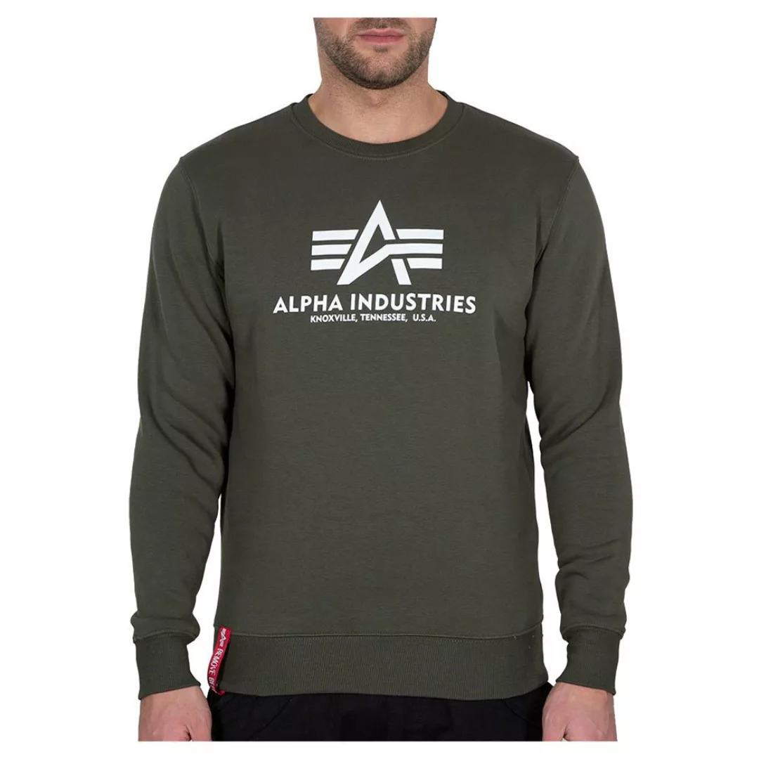 Alpha Industries Basic Sweatshirt 2XS Dark Olive günstig online kaufen