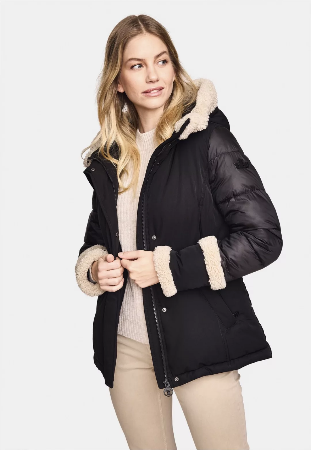 New Canadian Steppjacke "Materialmix-Jacke "CURLY"", mit Taschenbeutel aus günstig online kaufen