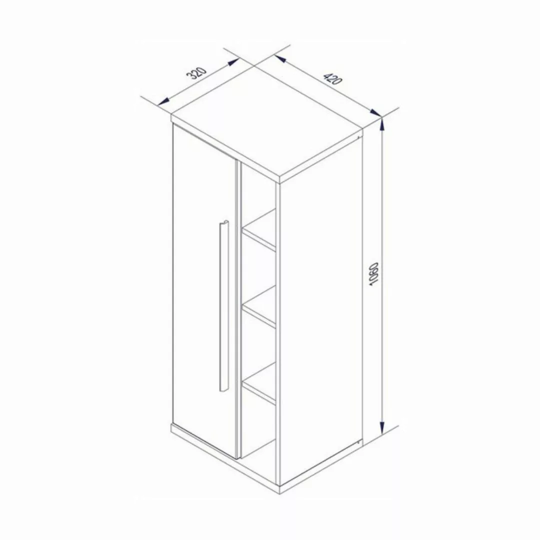 FACKELMANN Spiegelschrank "Twindy", Badmöbel Breite 110 cm, 4 Türen günstig online kaufen