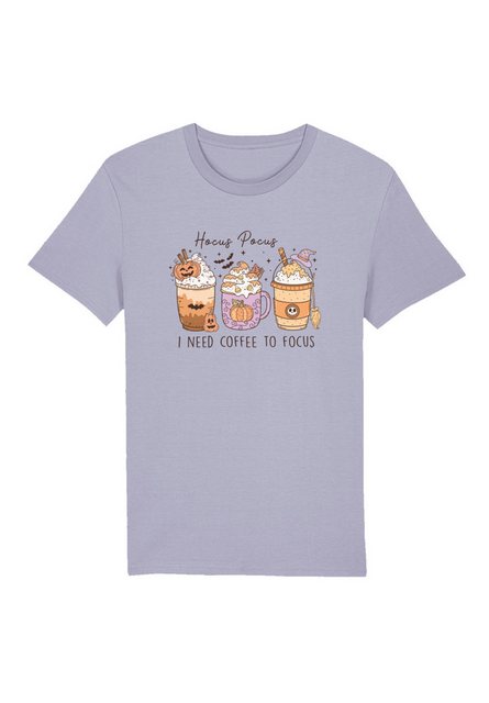 F4NT4STIC T-Shirt Retro Halloween Hocus Pocus I Need Coffee To Focus Premiu günstig online kaufen