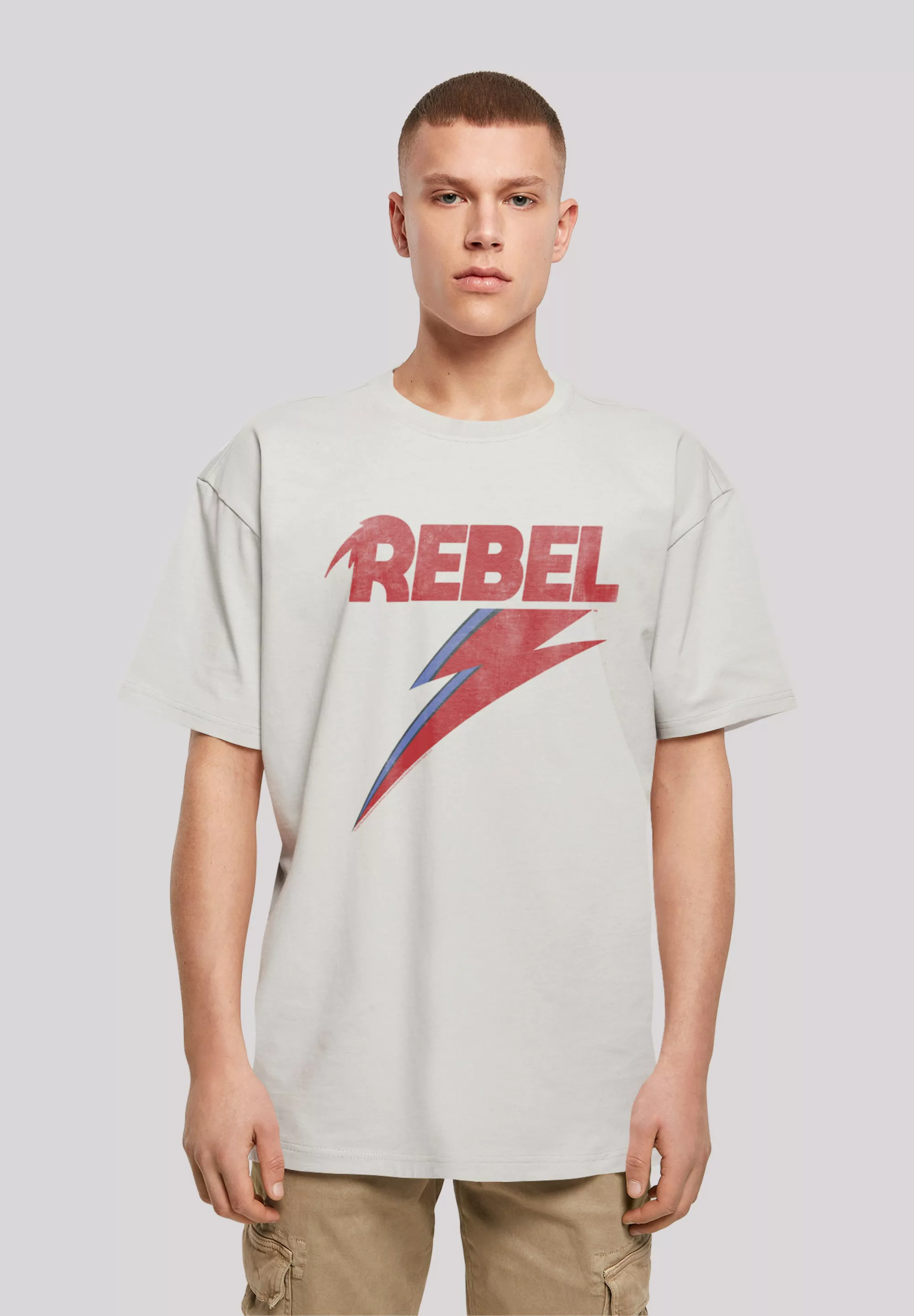 F4NT4STIC T-Shirt "David Bowie Rock Music Band Distressed Rebel", Print günstig online kaufen