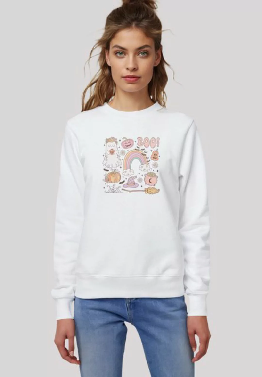 F4NT4STIC Sweatshirt "Retro Halloween Boo", Premium Qualität günstig online kaufen