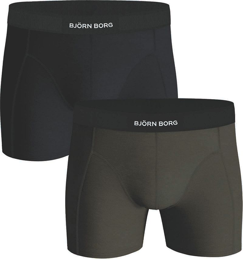 Bjorn Borg Boxers 2 Pack Black/Green - Größe XXL günstig online kaufen