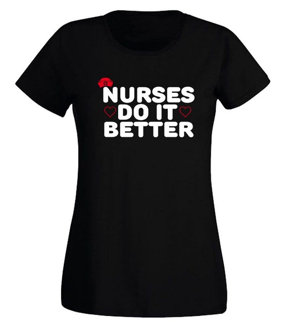 G-graphics T-Shirt Damen T-Shirt - Nurses do it better Slim-fit-Shirt, mit günstig online kaufen