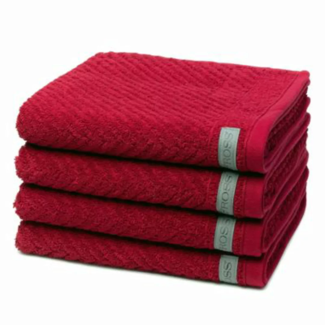 Ross 4 X Handtuch - im Set Smart Handtücher rot günstig online kaufen