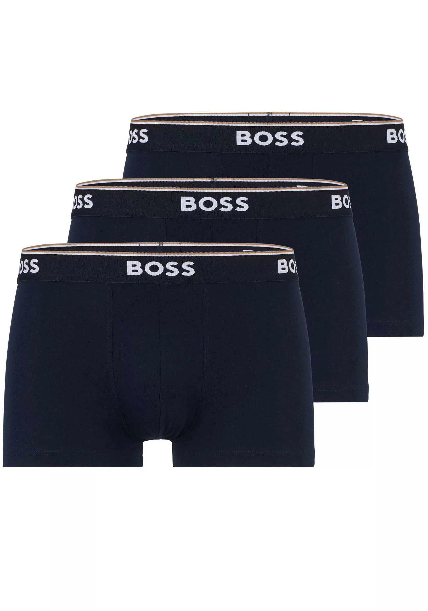 BOSS Boxer, (Packung, 3 St., 3er-Pack), mit BOSS Schriftzug auf dem Bund günstig online kaufen