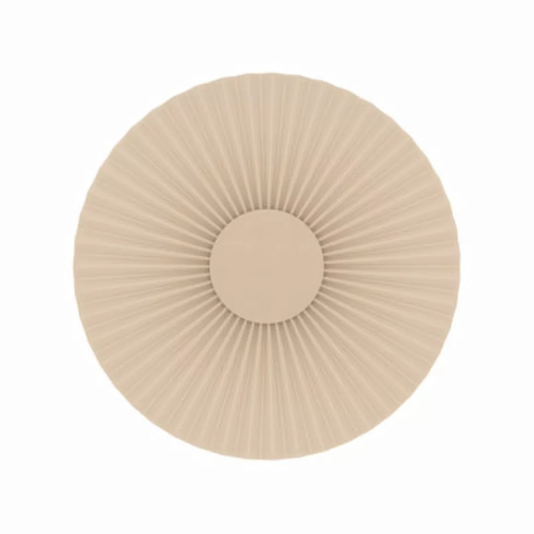 Wandleuchte Carmen LED textil beige Plisseestoff beige - Ø 50 cm - Hartô - günstig online kaufen