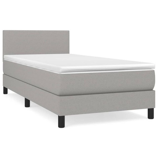 vidaXL Boxspringbett Bett Boxspringbett mit Matratze und LED Stoff (90 x 19 günstig online kaufen