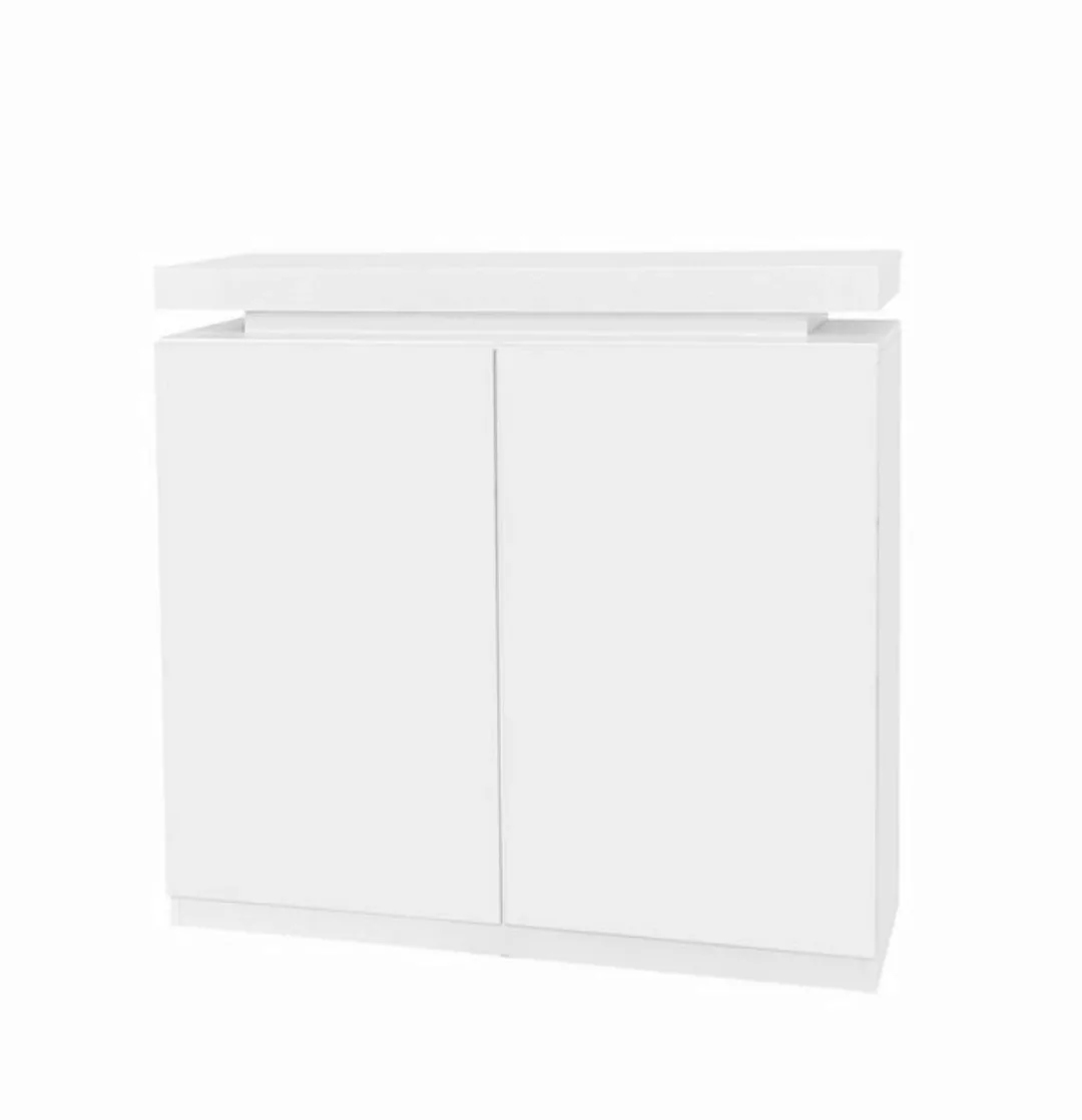 Gotagee Schuhschrank Hochglanz- Beistellschrank 2 Türen Sideboard Eckschran günstig online kaufen