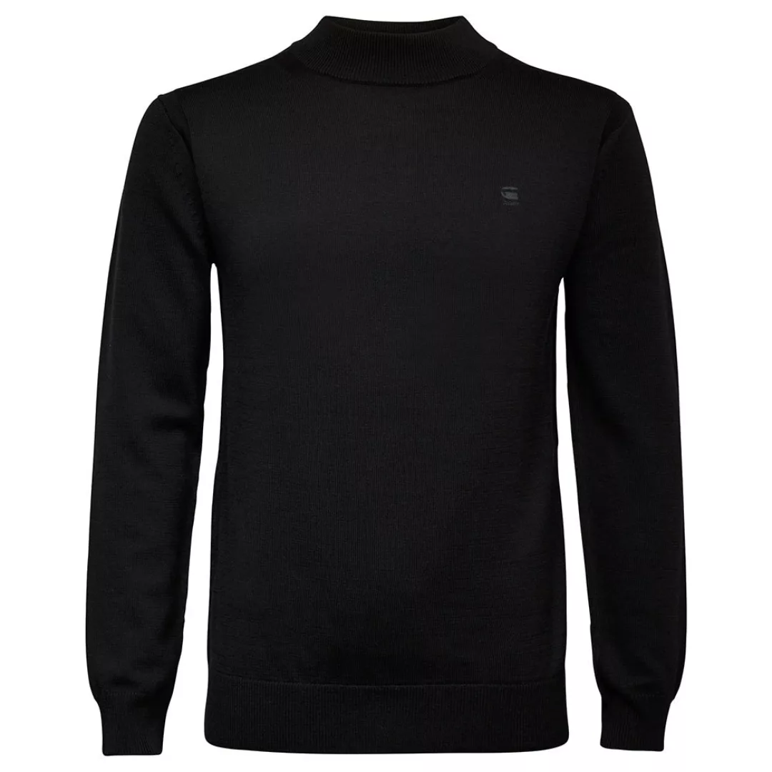 G-star Premium Core Mock Turtle Knit Pullover XL Dark Black günstig online kaufen