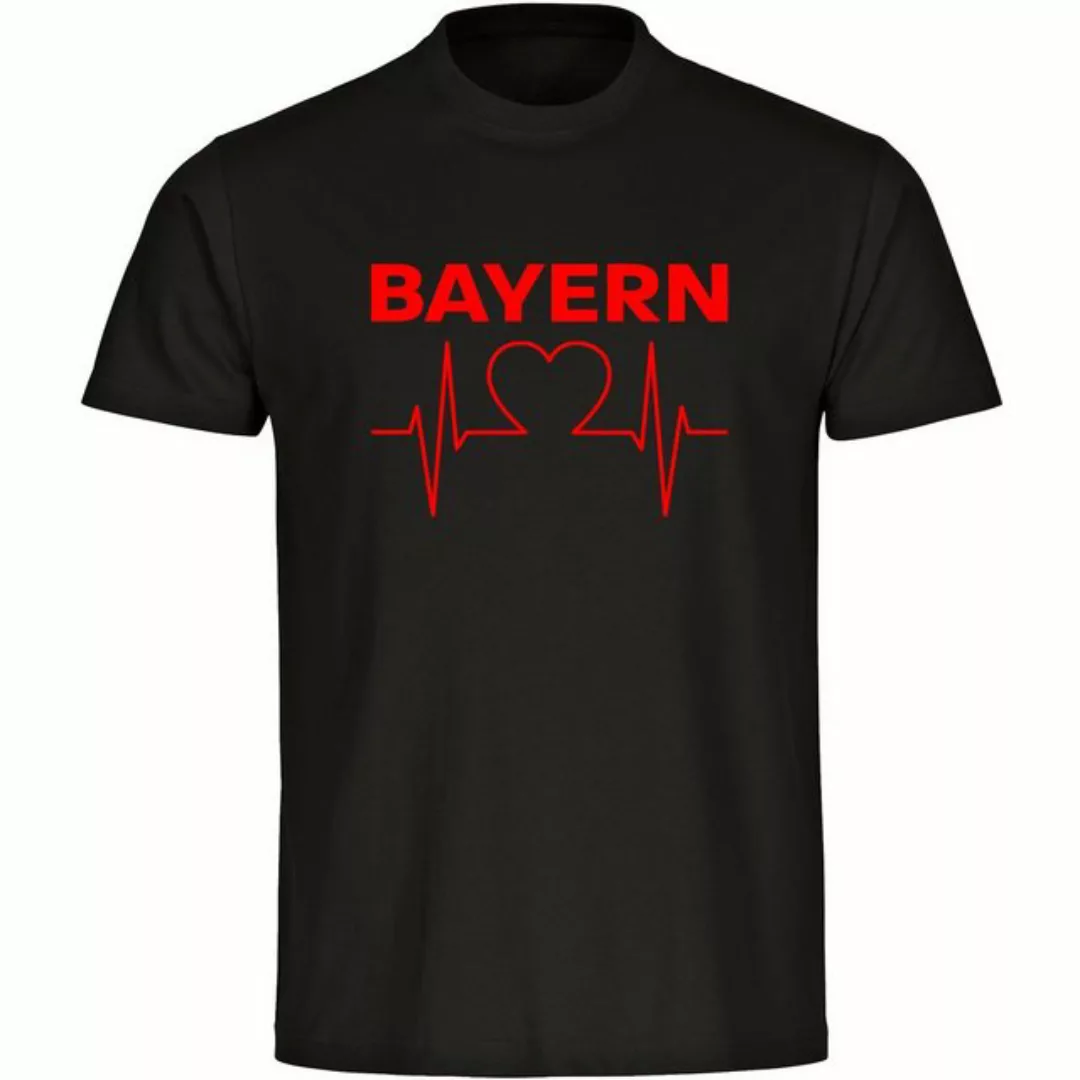 multifanshop T-Shirt Herren Bayern - Herzschlag - Männer günstig online kaufen