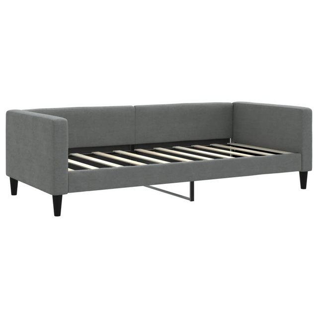 vidaXL Gästebett Tagesbett Dunkelgrau 90x190 cm Stoff Gästebett Gästecouch günstig online kaufen